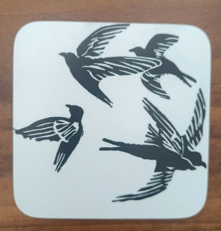 Circling Swift Square Coasters