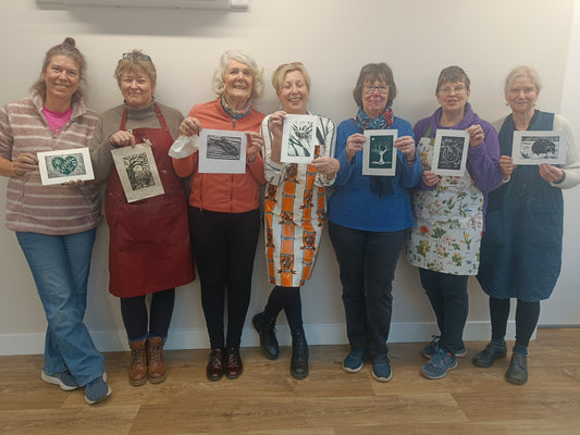 3 hour taster lino-print workshops