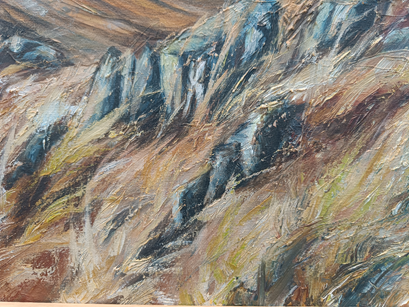 Light on the Hills - oil on canvas