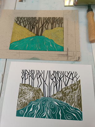 Lino-print workshop using the jigsaw method - Saturday 28th March 2026