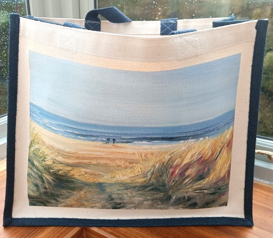 'The Beach' Jute Bag