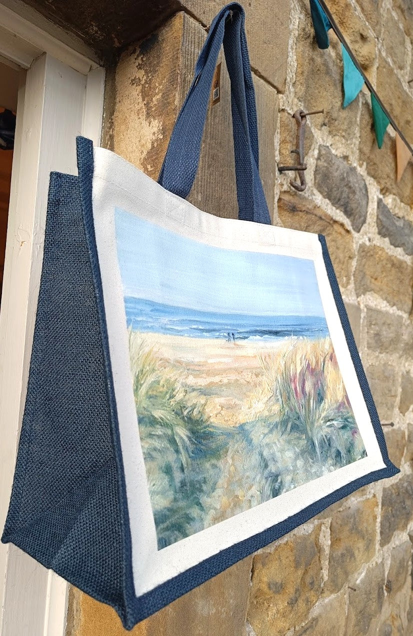 'The Beach' Jute Bag