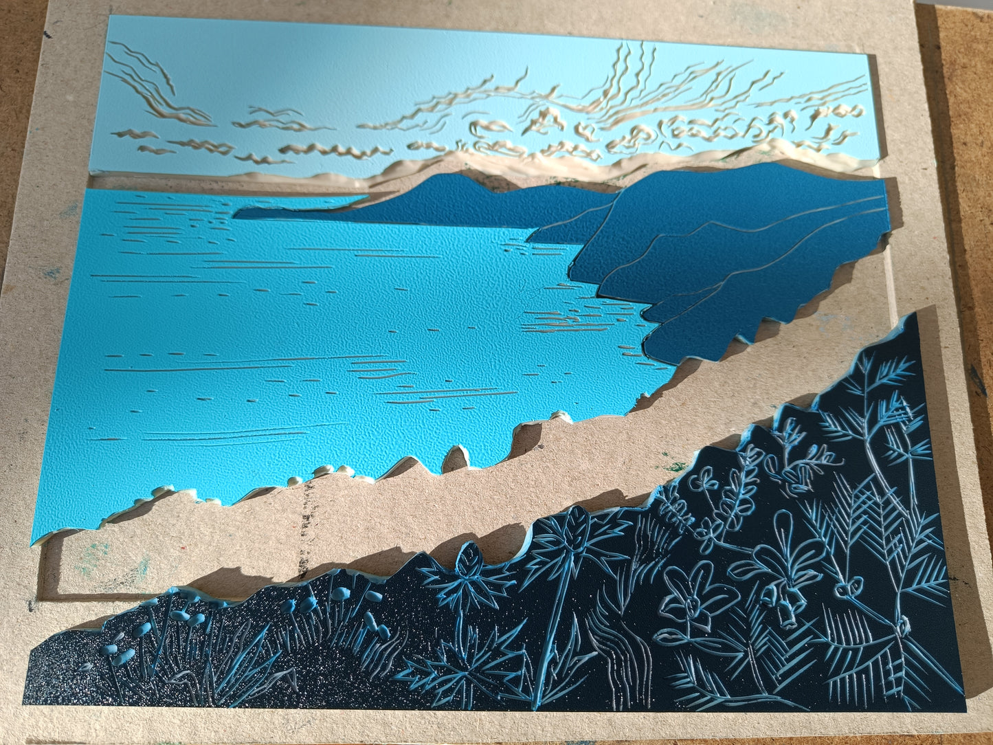 Lino-print workshop using the jigsaw method - Saturday 12th September 2026