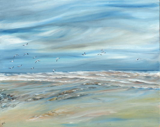 The North Sea - oil on board